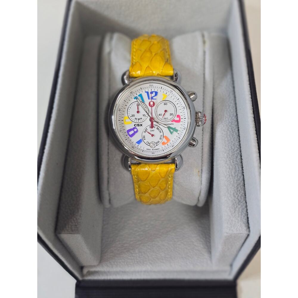 Michele CSX Day Carousel women's chronograph watch